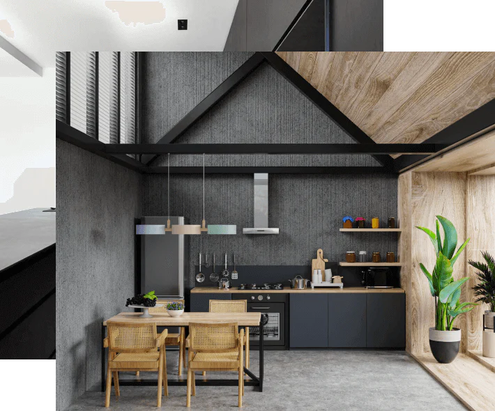 Kitchen combining design
