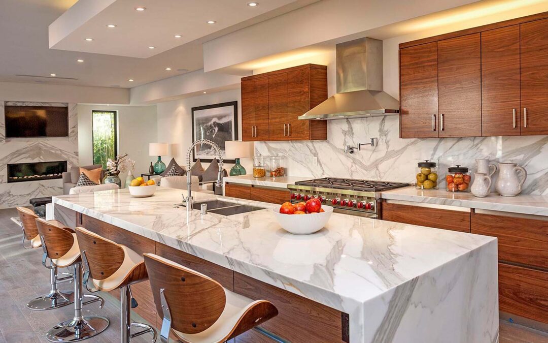open-concept aesthetic kitchen design